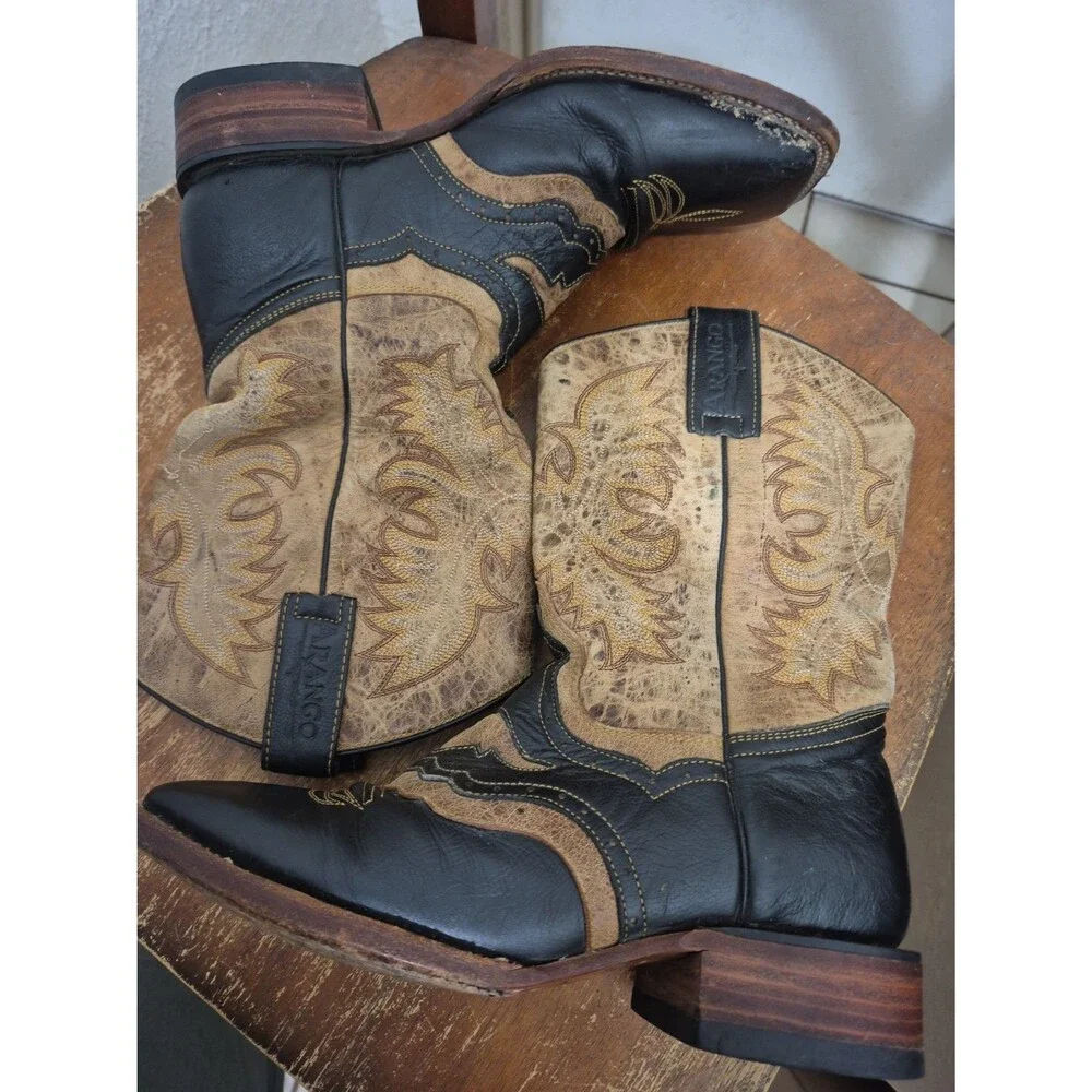 Arango Bull Renegado 4200 Boots Black/Brown Men's Size US 7EE Mex 26